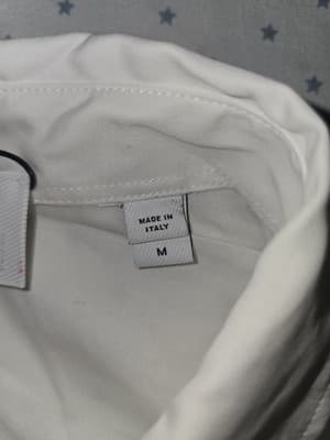 Burberry London Button-Down Shirt Decorative Buttons White Men's M — photo 4 of 13