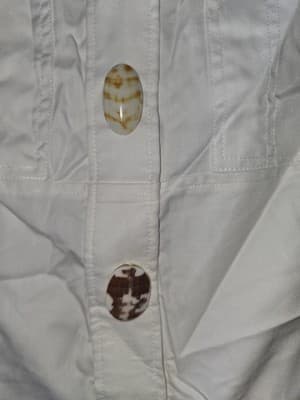 Burberry London Button-Down Shirt Decorative Buttons White Men's M — photo 8 of 13
