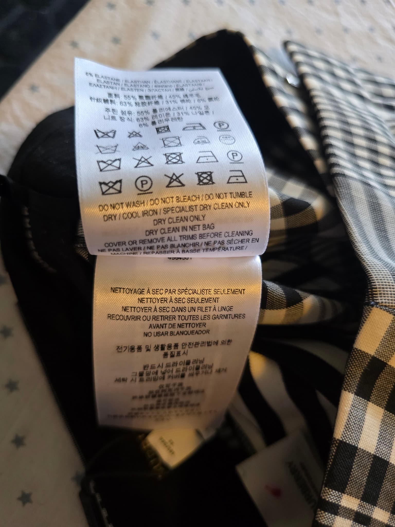 Burberry NWT Black White Gingham Check Plaid Mini Skirt Size IT 34 US 02 NWT — photo 11 of 15