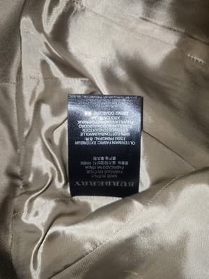 Burberry Peplum Military Jacket Satin Finish Beige Women's S — photo 16 of 19