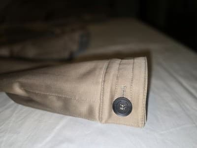 Burberry Peplum Military Jacket Satin Finish Beige Women's S — photo 18 of 19