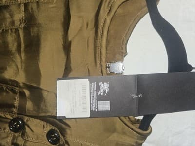 Burberry Prorsum Military Midi Dress Double-Breasted Sepia Women's S — photo 4 of 11