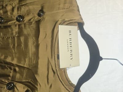 Burberry Prorsum Military Midi Dress Double-Breasted Sepia Women's S — photo 5 of 11