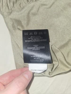 Burberry Prorsum Ruched Pleated Midi Dress Archival Sage Champagne Women's IT40 — photo 8 of 11