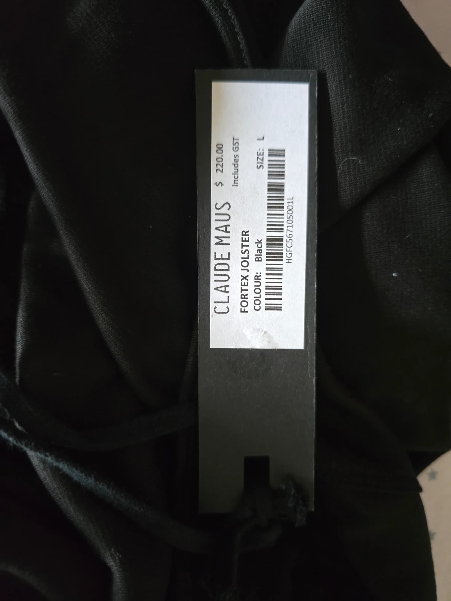 Claude Maus Sleeveless Midi Dress Tie-Back Black Women's L — photo 6 of 6