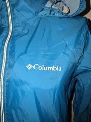 Columbia Windbreaker Hooded Full Zip Jacket Blue Women's XS — photo 4 of 6
