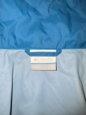 Columbia Windbreaker Hooded Full Zip Jacket Blue Women's XS — photo 5 of 6