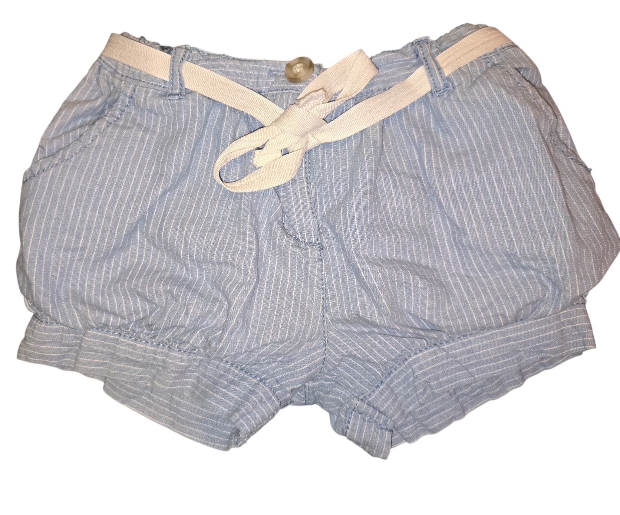 Cotton On Kids Bubble Shorts Pinstripe Blue and White Girls 6 — photo 1 of 3