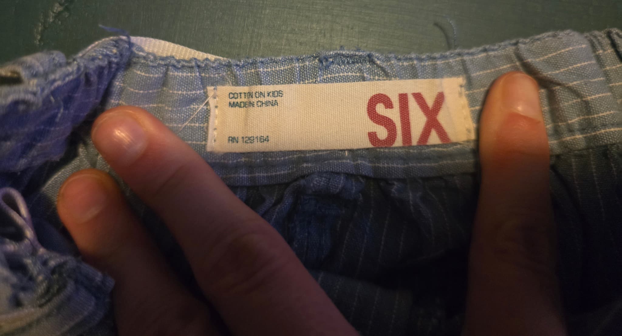 Cotton On Kids Bubble Shorts Pinstripe Blue and White Girls 6 — photo 2 of 3