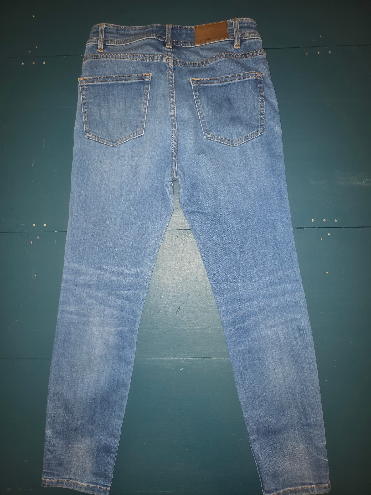 Country Road High Rise Skinny Jeans Button Fly Light Blue Women's 4 — photo 4 of 5