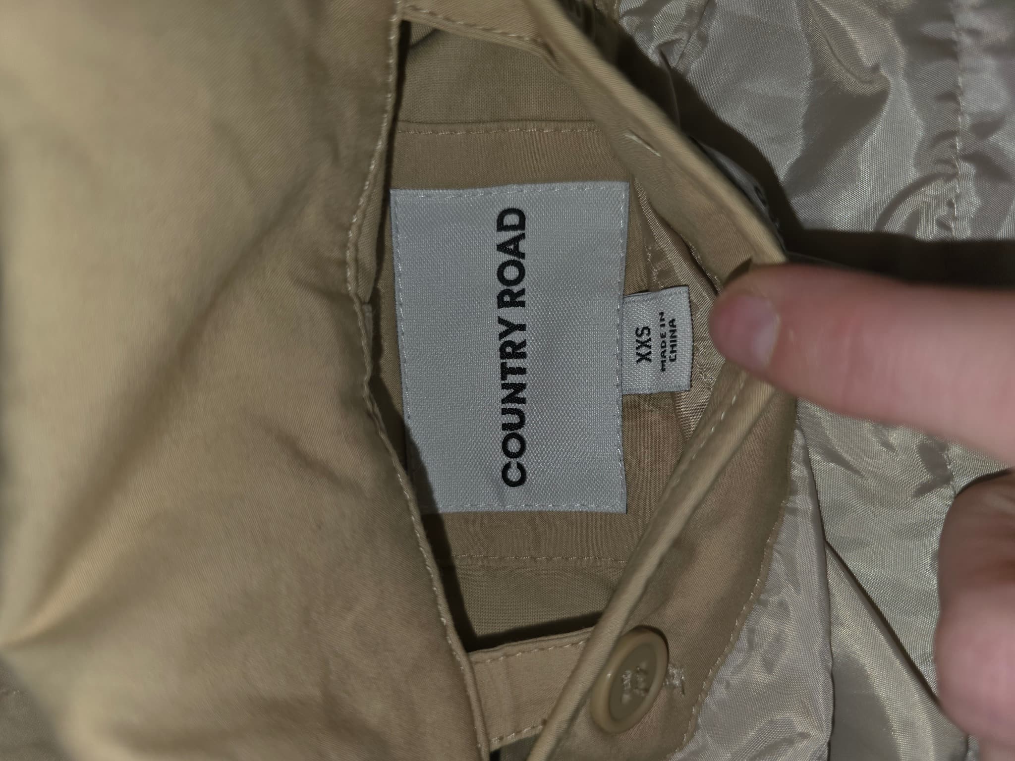Country Road Utility Jacket Hooded Tan Women's XXS — photo 14 of 14