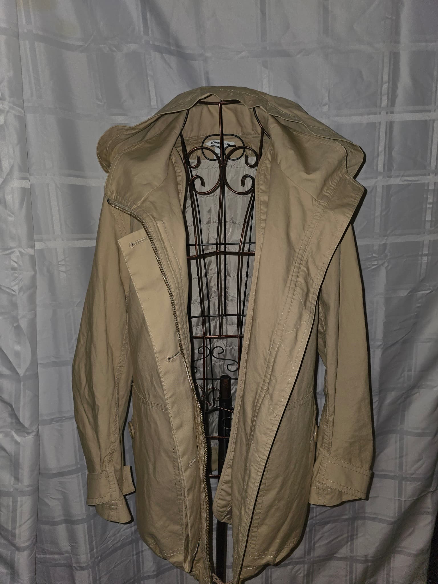 Country Road Utility Jacket Hooded Tan Women's XXS — photo 6 of 14