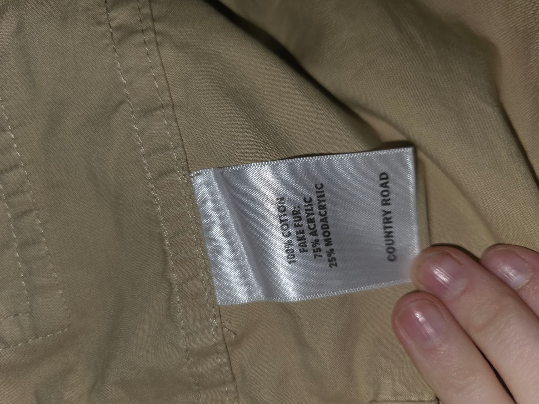 Country Road Utility Jacket Hooded Tan Women's XXS — photo 7 of 14