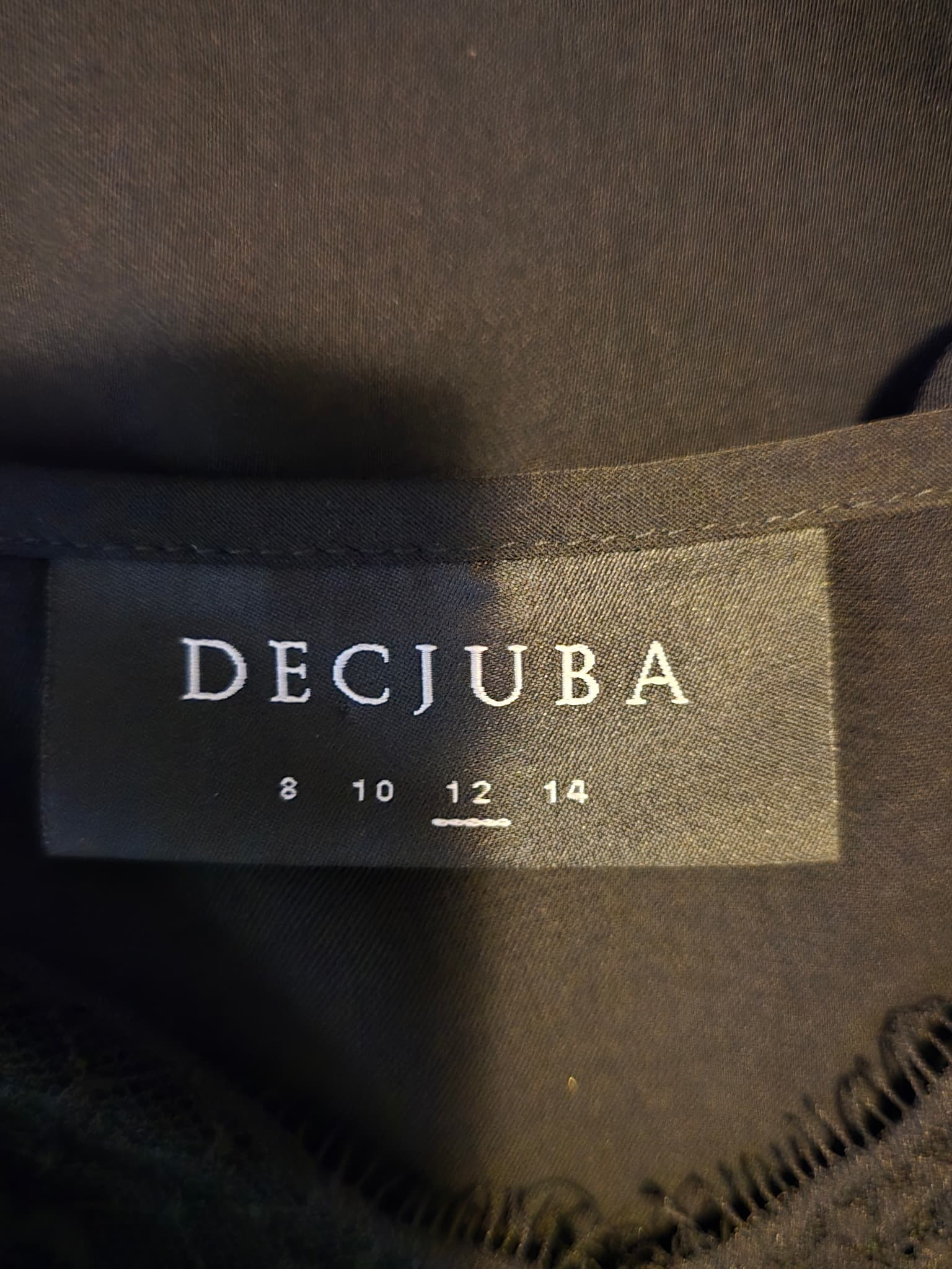 DECJUBA Camisole Tank Top Lace Trim Black Women's 12 — photo 4 of 6