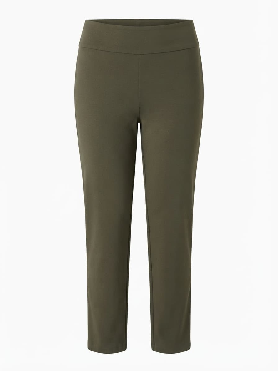 Decjuba Pull-On Ponte Pants Stretch Olive Green Women's 16 — photo 1 of 7
