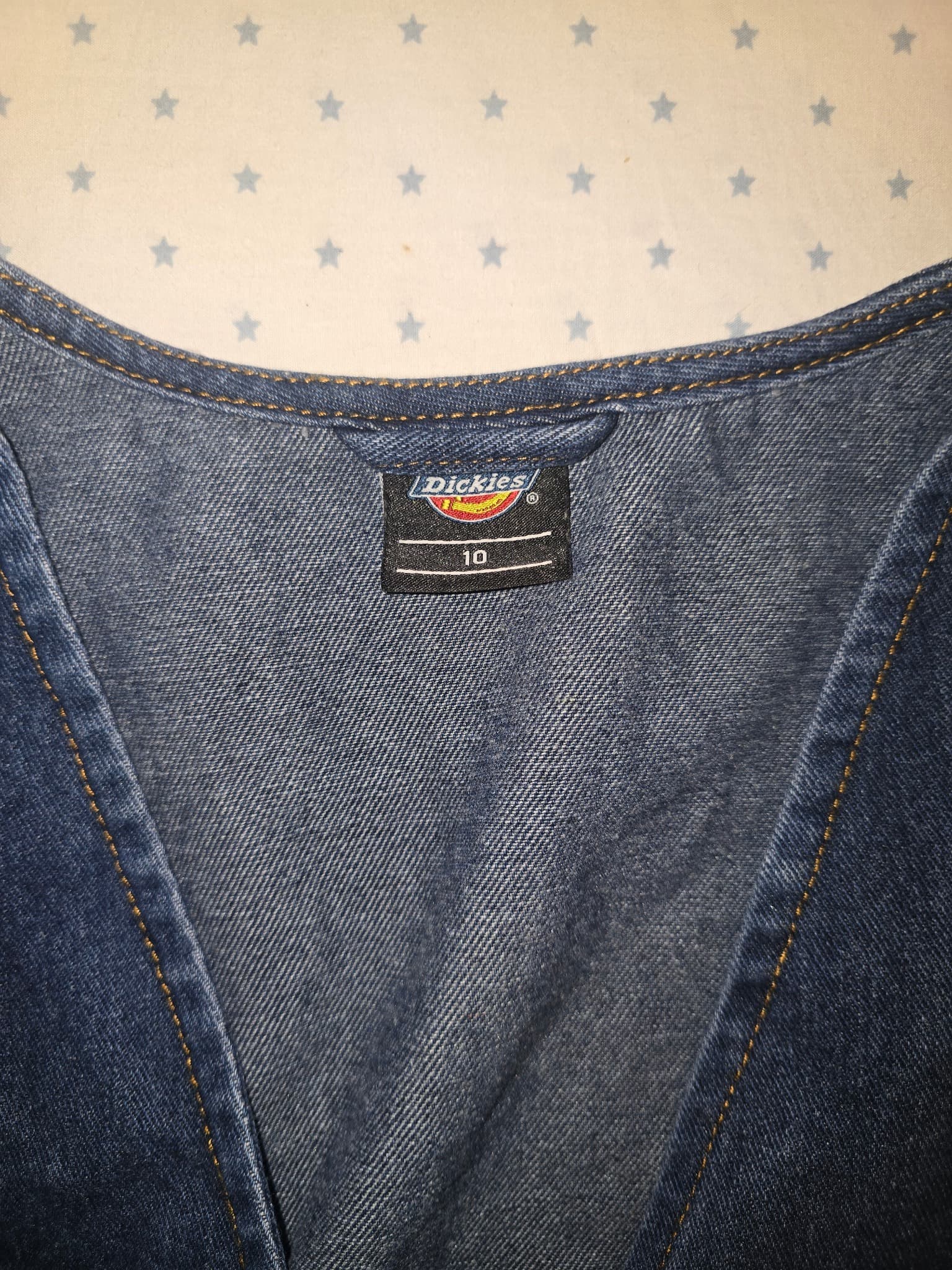 Dickies Denim Vest Button Up Blue Women's 10 — photo 3 of 7