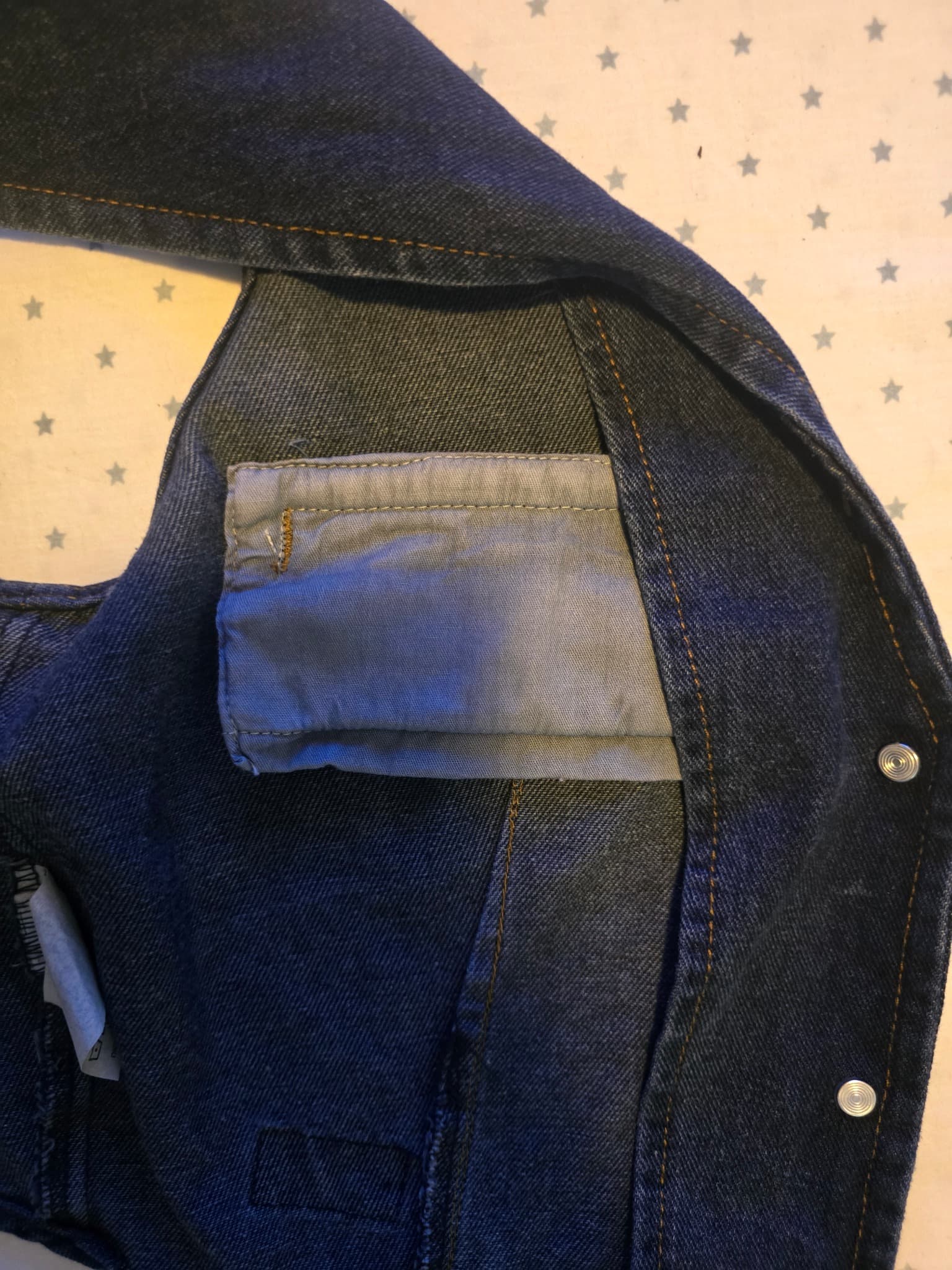 Dickies Denim Vest Button Up Blue Women's 10 — photo 5 of 7