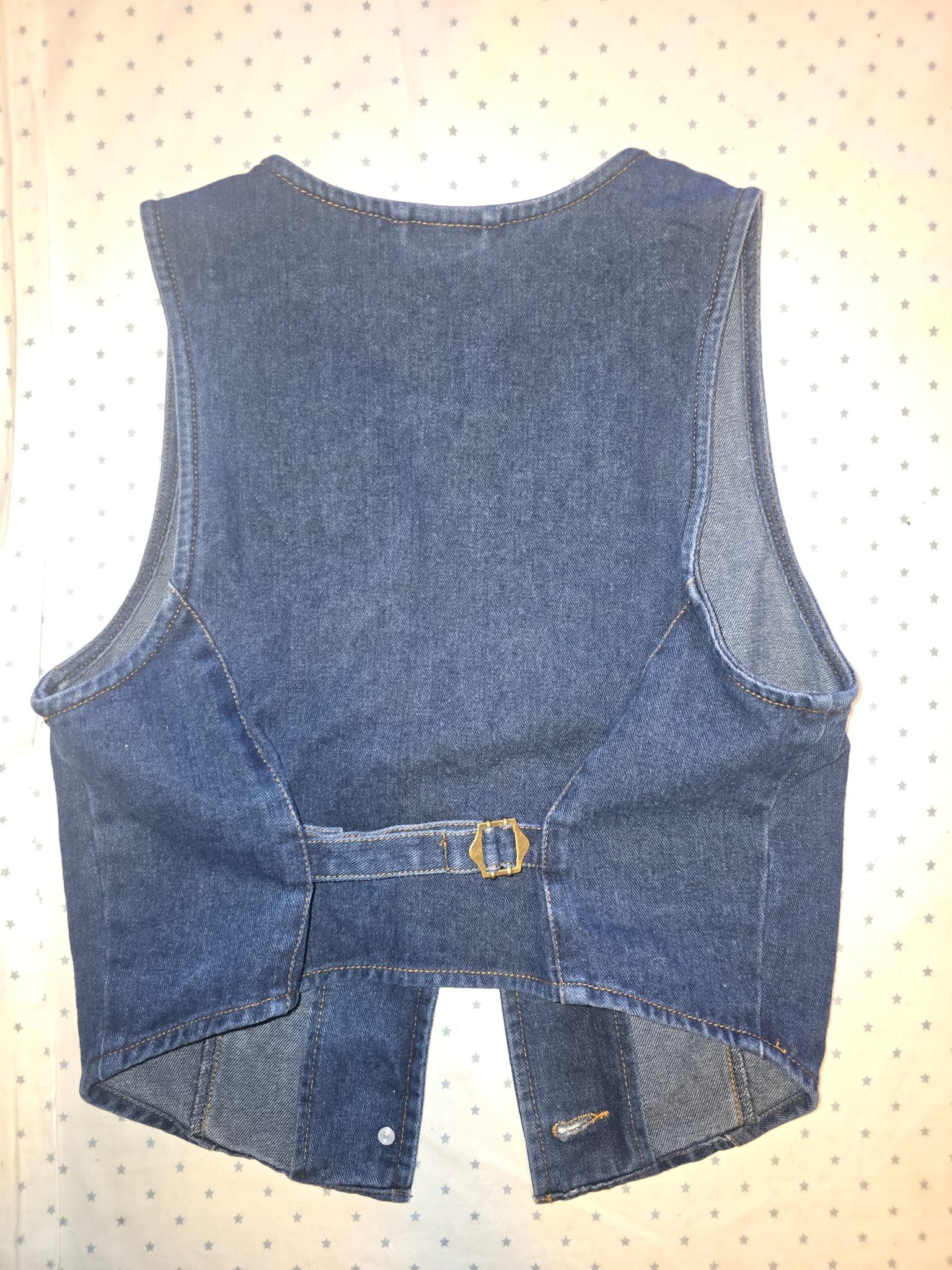 Dickies Denim Vest Button Up Blue Women's 10 — photo 6 of 7