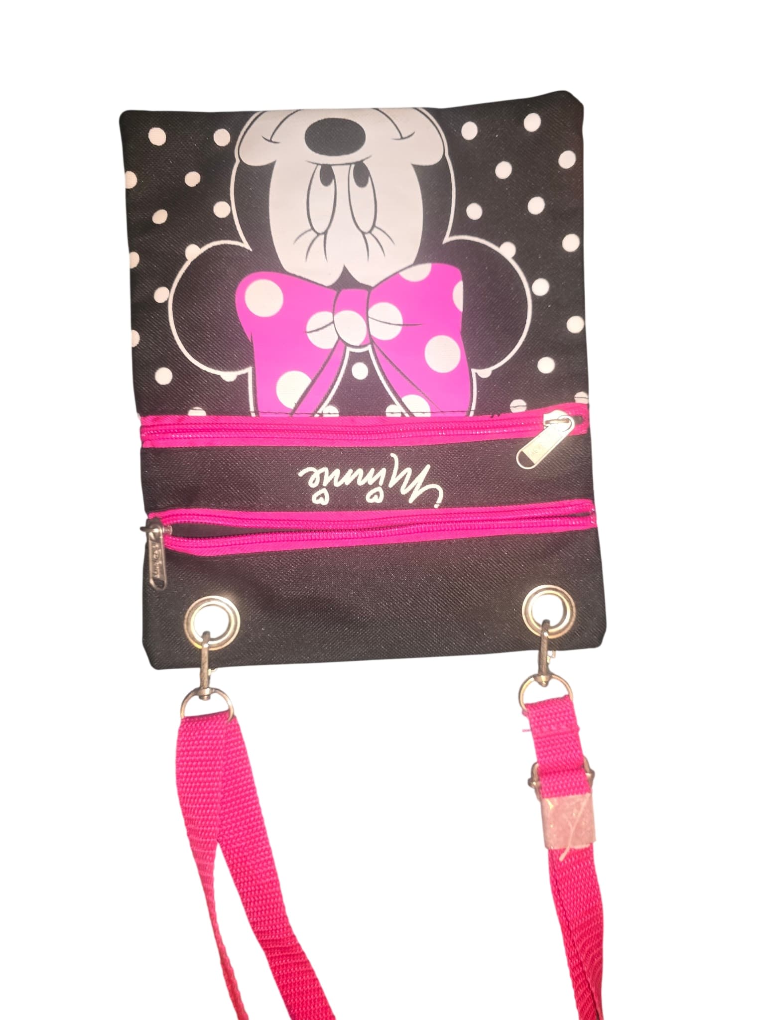 Disney Crossbody Bag Minnie Mouse Polka Dot Black White Pink One Size — photo 1 of 5
