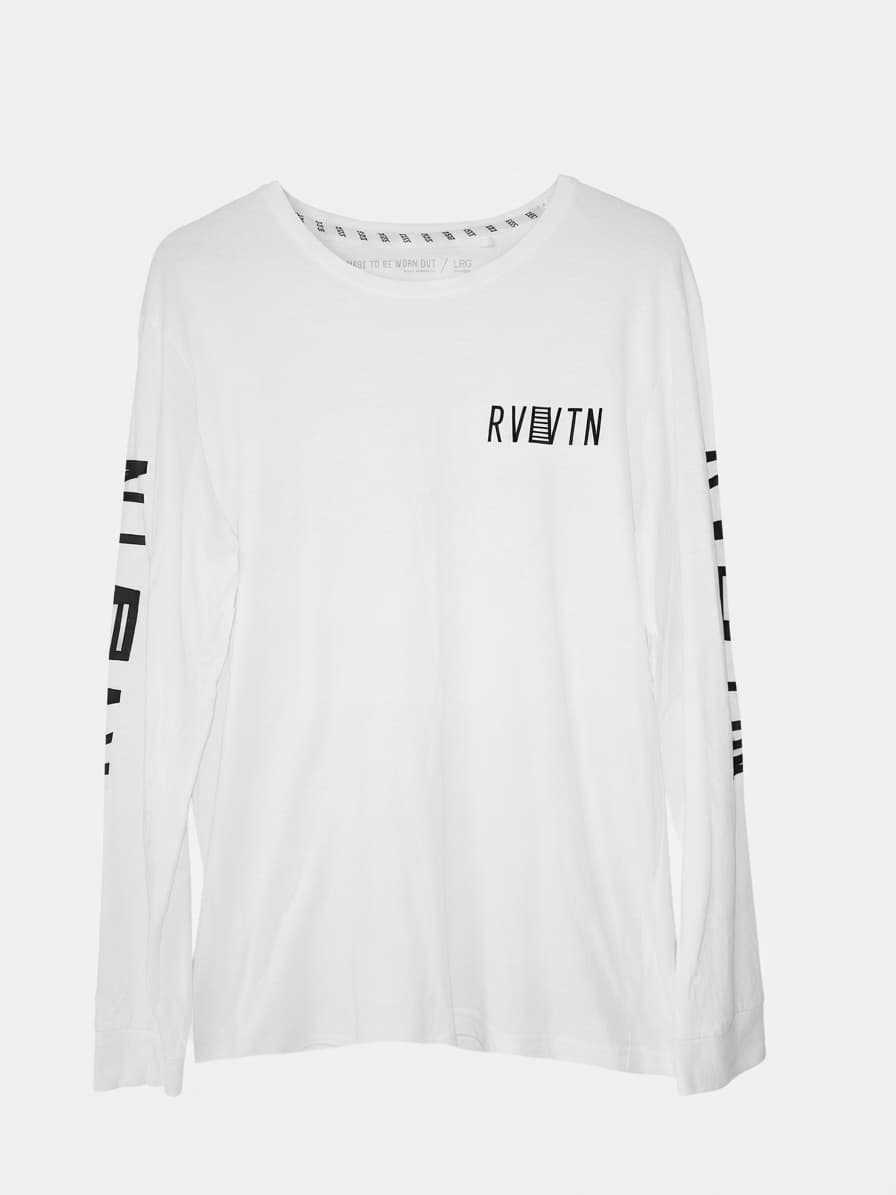 Factorie Long Sleeve Graphic T-Shirt White Unisex L — photo 1 of 4