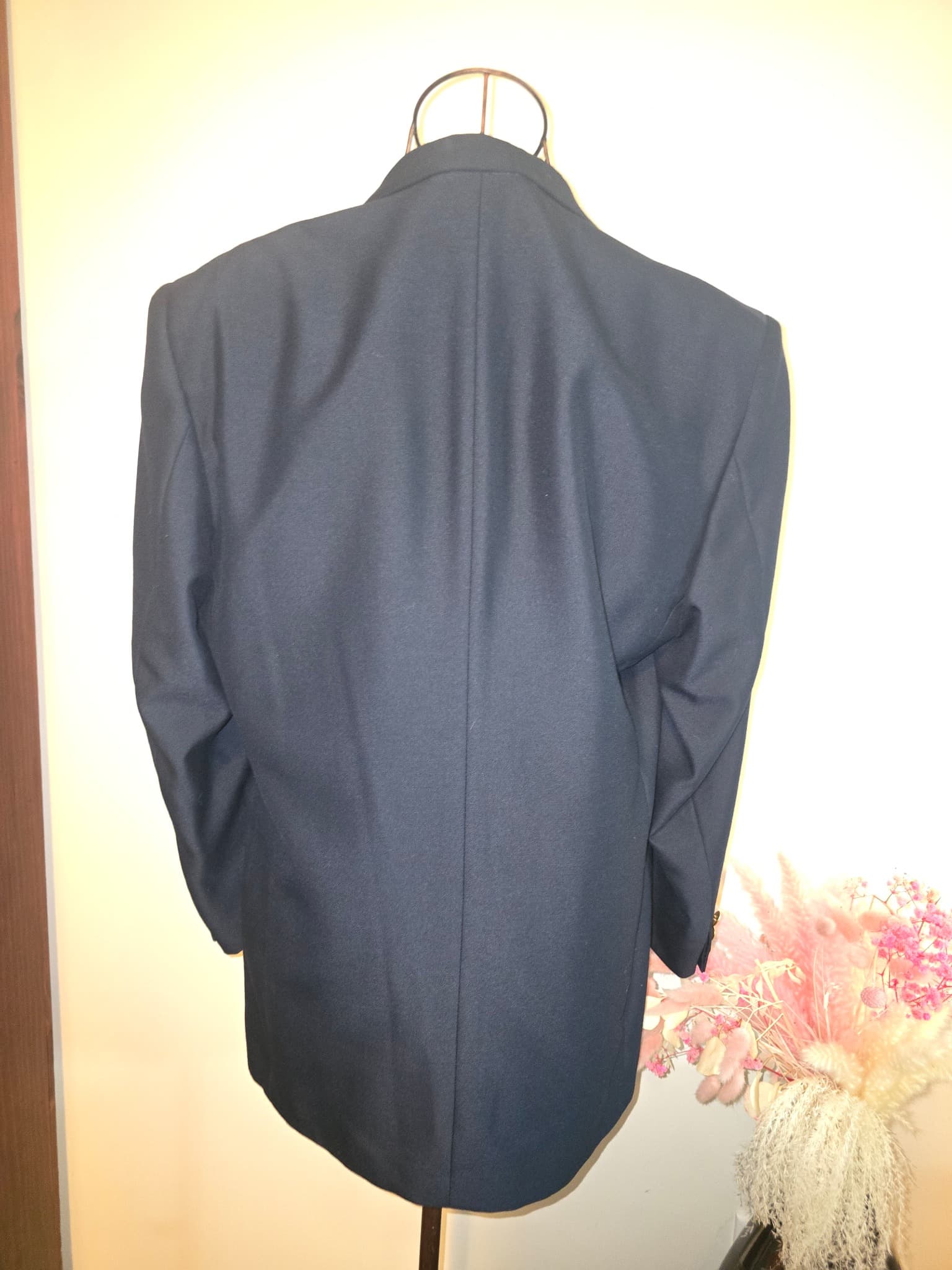 Fletcher Jones Captains Reefer Blazer Gold Buttons Navy Men's 96 — photo 6 of 10