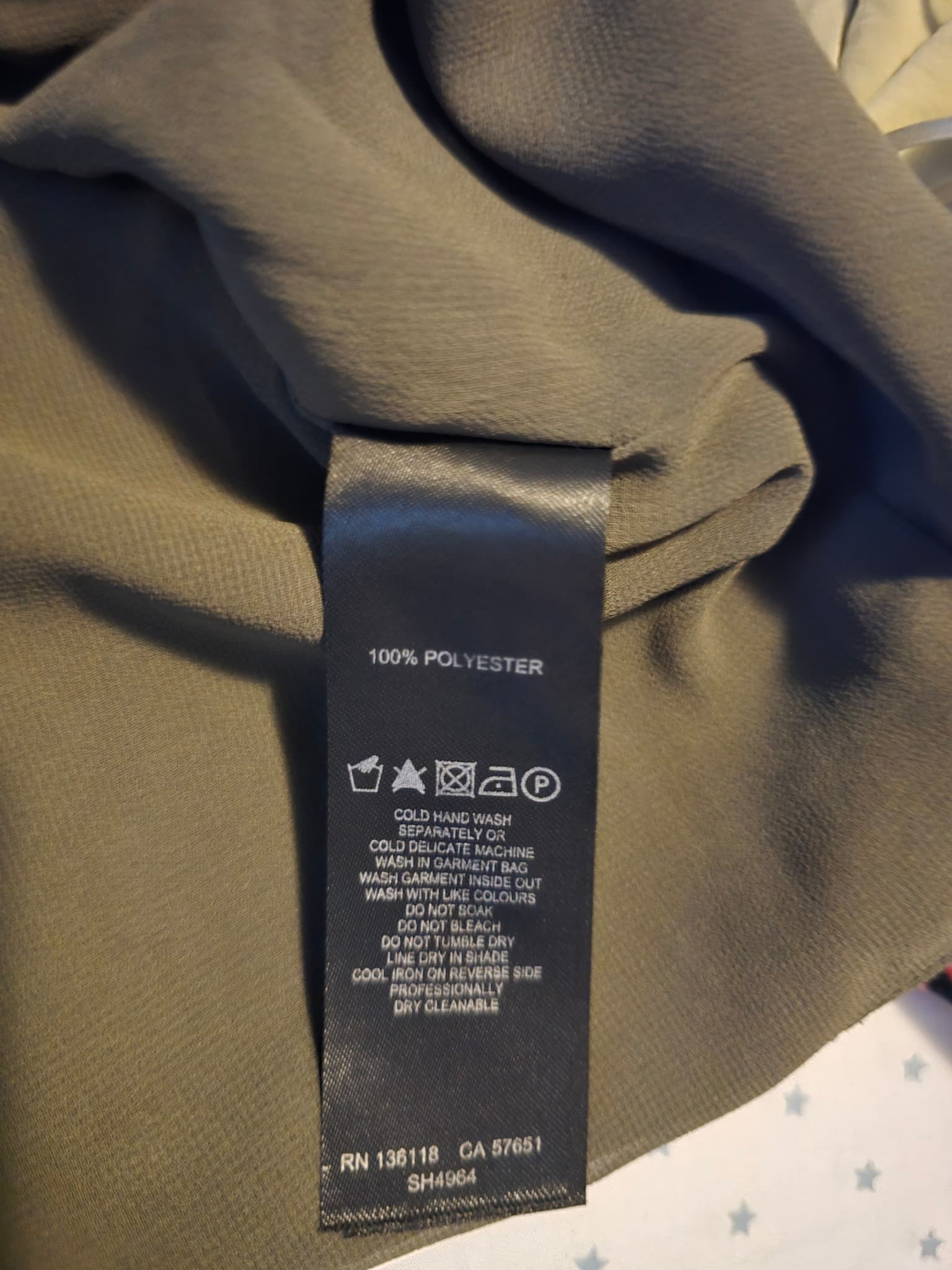 Forever New V-Neck Camisole Tank Top Olive Green Women's 10 — photo 4 of 4