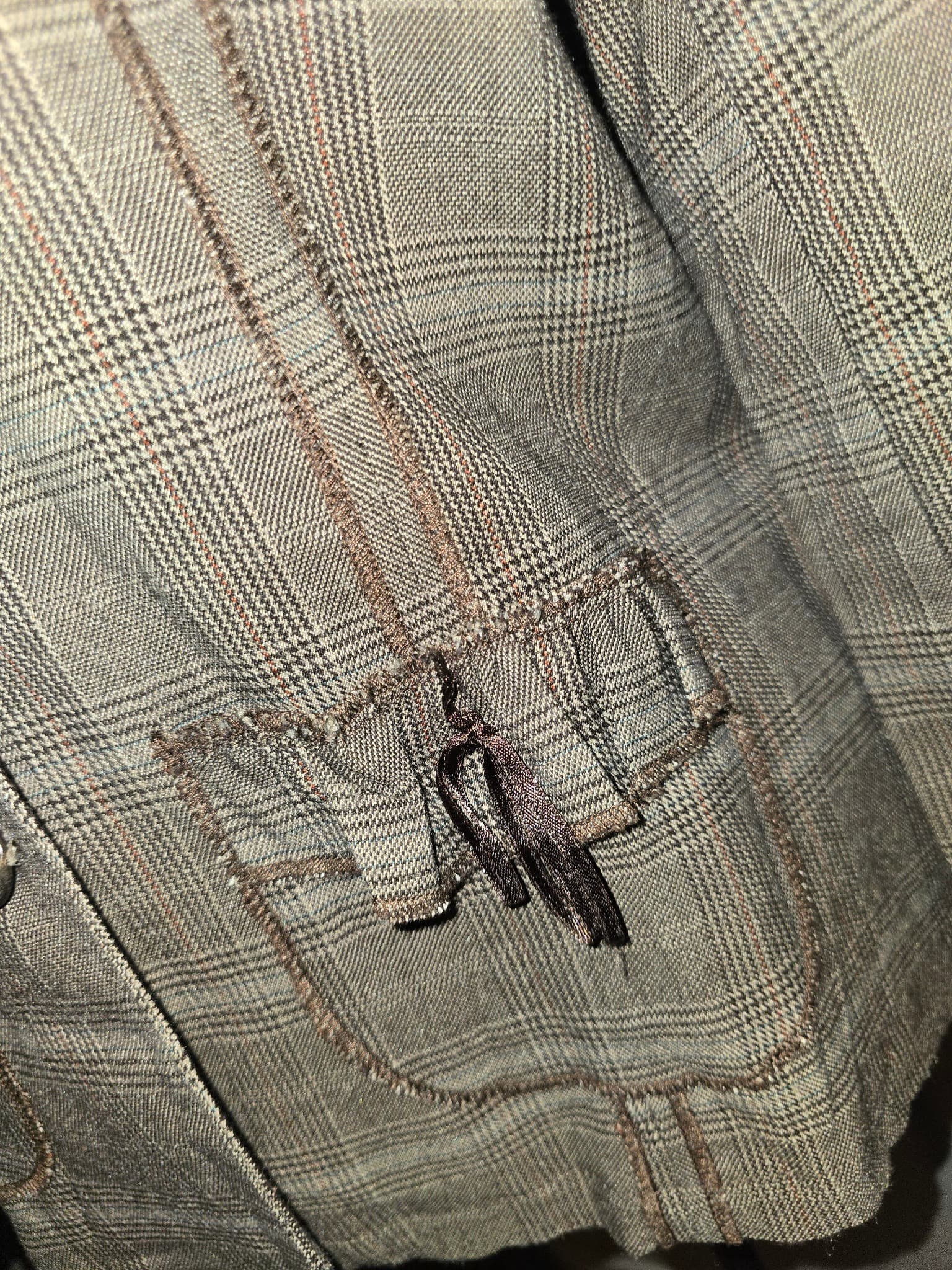 Gabriella Fratini Plaid Blazer Jacket Structured Brown Women's 3 — photo 2 of 6