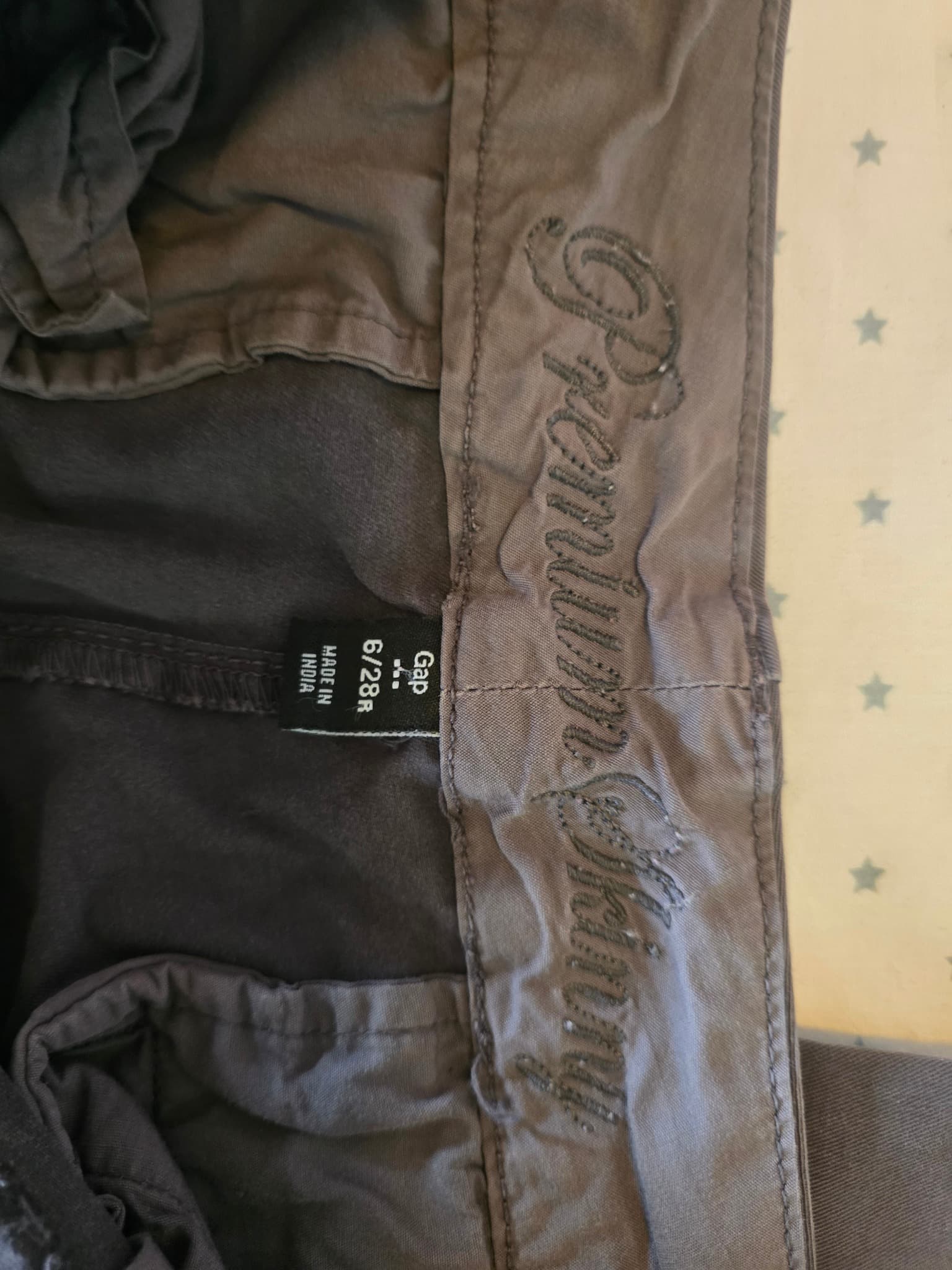 Gap Cargo Pants Side Pockets Grey Women's 6 — photo 5 of 6