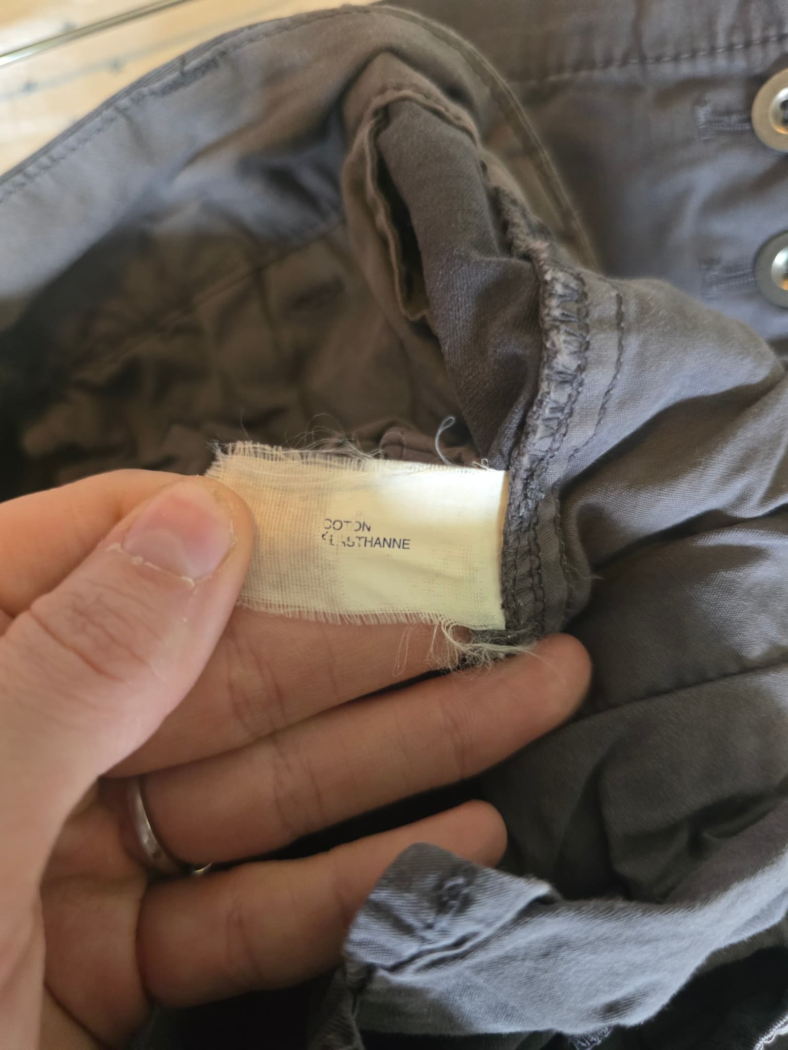 Gap Cargo Pants Side Pockets Grey Women's 6 — photo 6 of 6