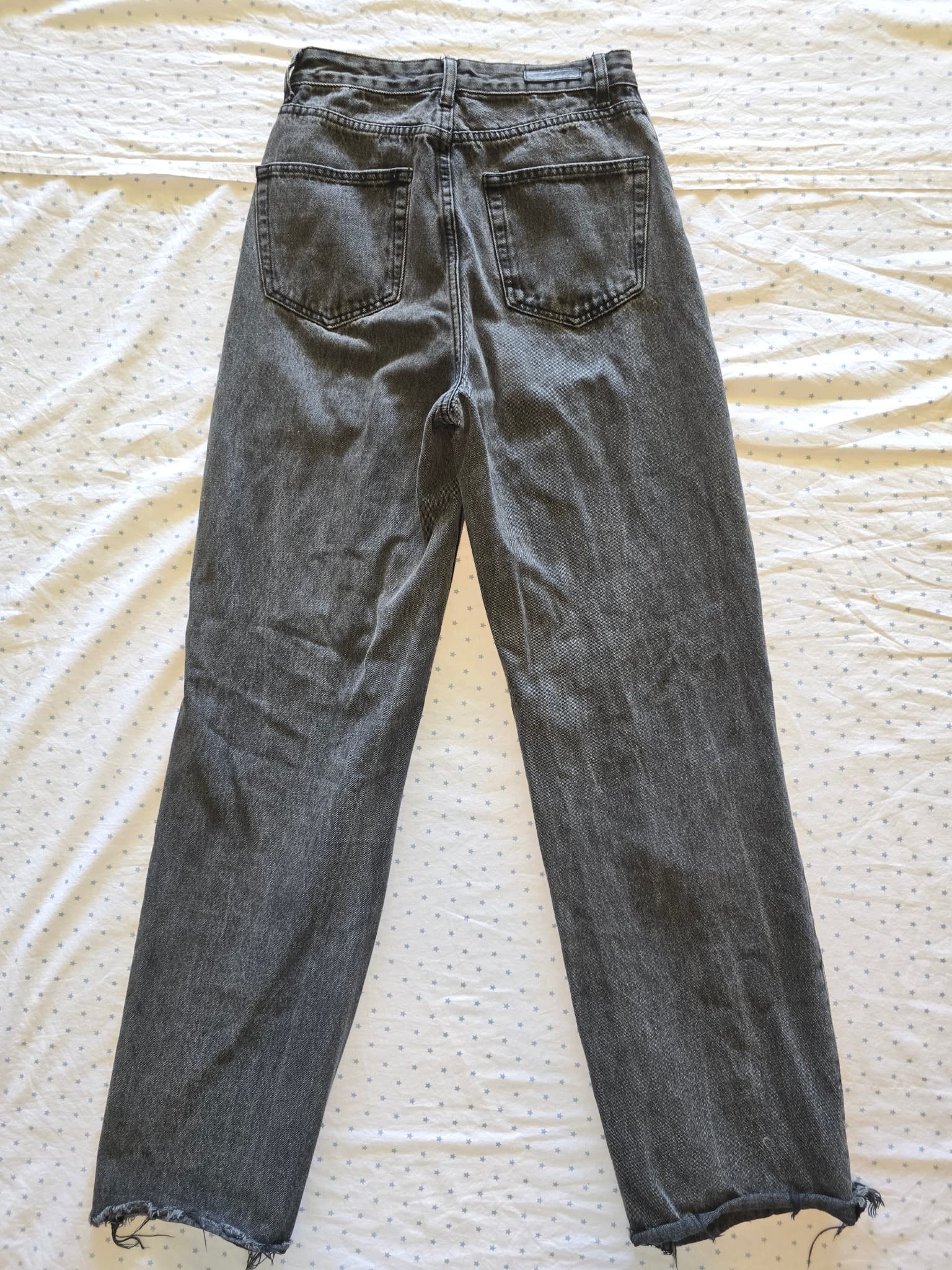 GHANDA High-Rise Jeans Raw Hem Black Wash Women's 6 — photo 1 of 4