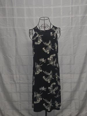 Ginger Tree Floral Shift Dress Sleeveless Black And White Women's M — photo 1 of 4