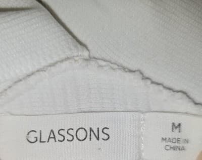 Glassons Ribbed Knit Halter Crop Top White Women's M — photo 2 of 3