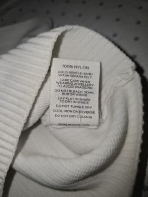 Glassons Ribbed Knit Halter Crop Top White Women's M — photo 3 of 3