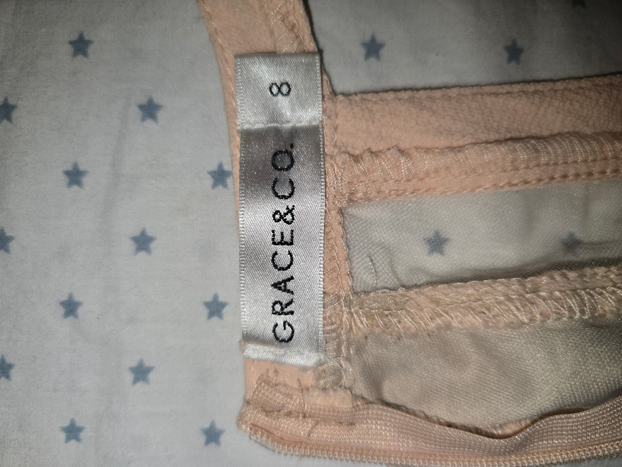 GRACE&CO. Sleeveless Tank Top Lace Overlay Blush Pink Women's 8 — photo 2 of 4