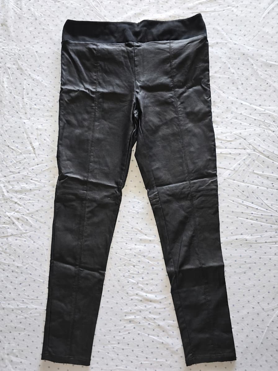 Hammock & Vine Faux Leather Leggings Elastic Waist Black Women's Size Unknown — photo 1 of 5
