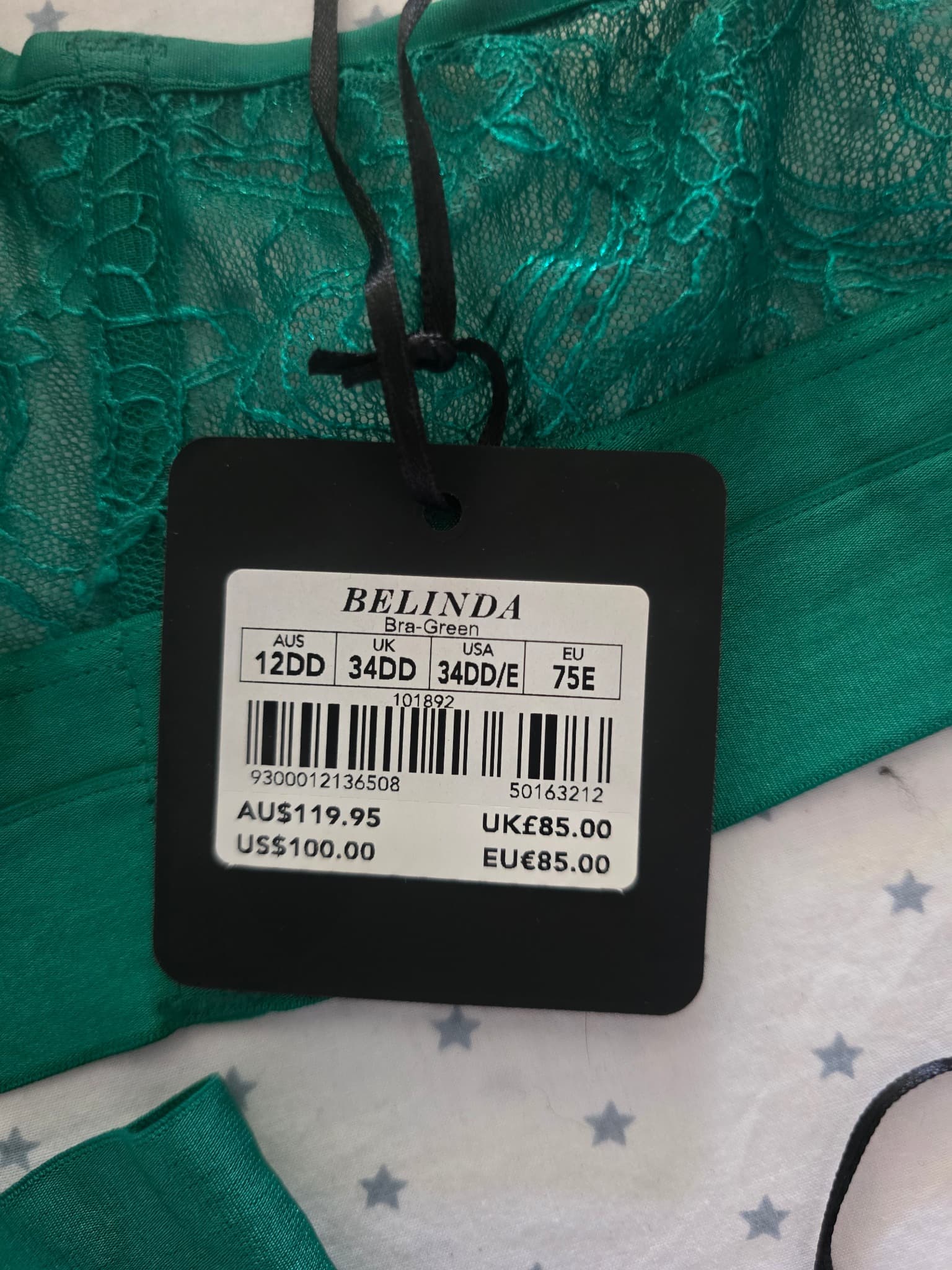 Honey Birdette Belinda Lingerie Set Lace Emerald Green Women's 12DD — photo 8 of 20