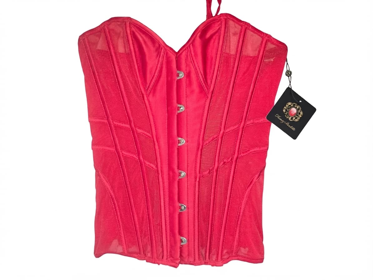 Honey Birdette Corset Top Bound Red Women's S — photo 1 of 7
