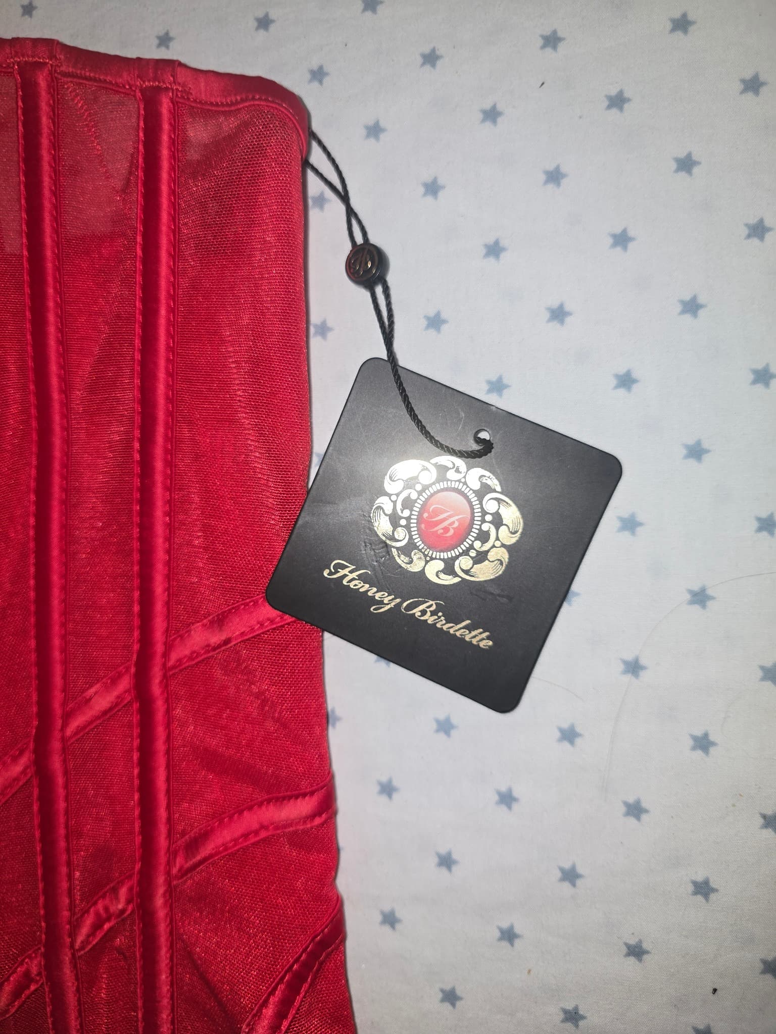 Honey Birdette Corset Top Bound Red Women's S — photo 3 of 7