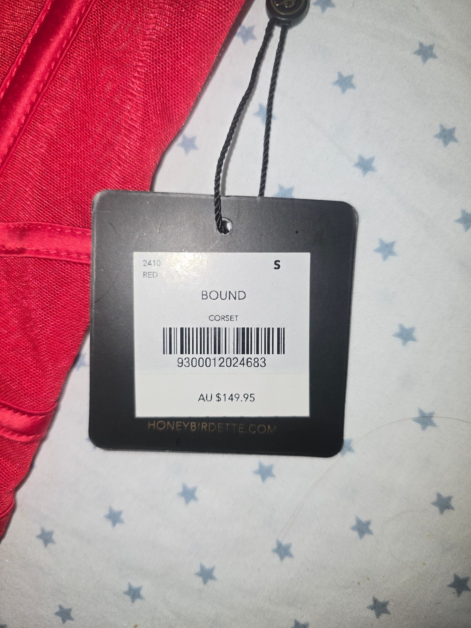 Honey Birdette Corset Top Bound Red Women's S — photo 4 of 7