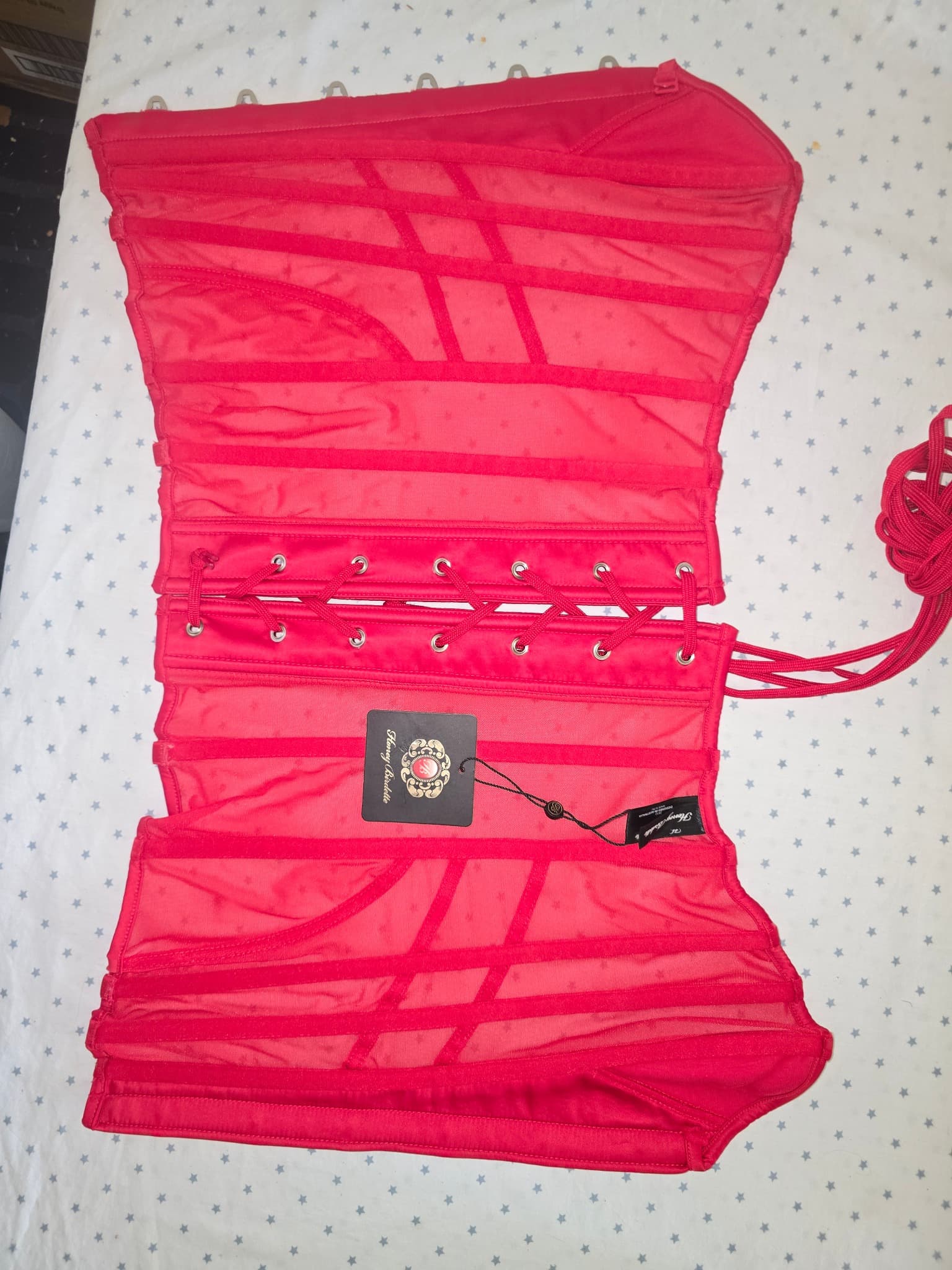 Honey Birdette Corset Top Bound Red Women's S — photo 7 of 7