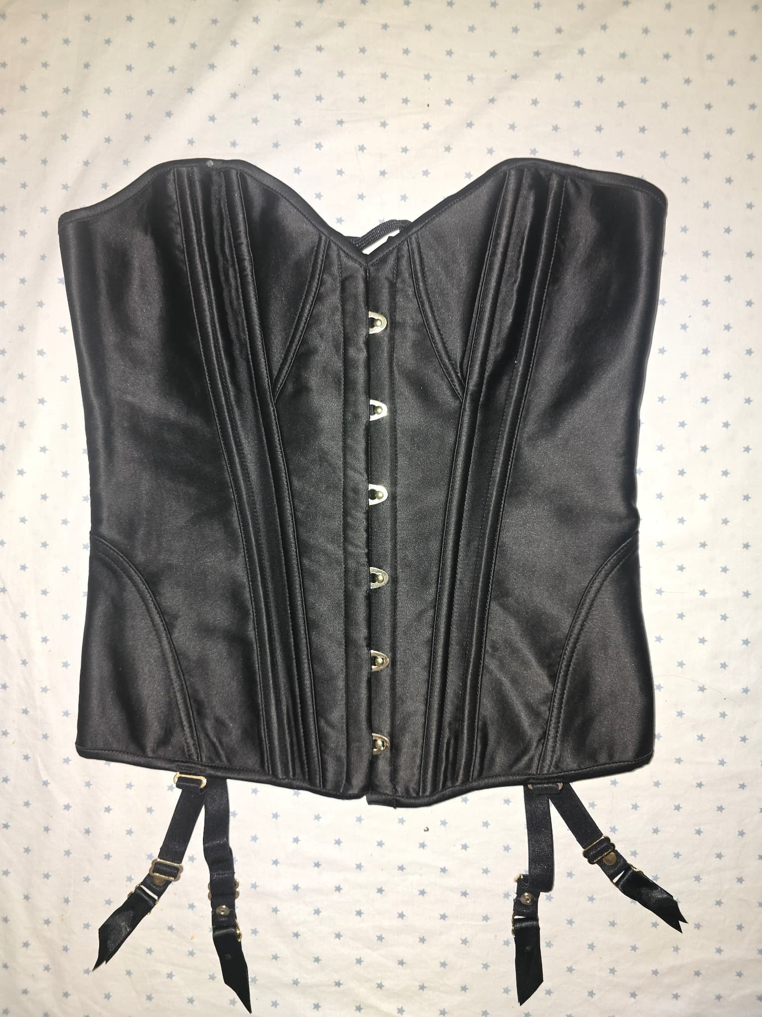 Honey Birdette Corset With Suspender Straps Satin Black Women's S — photo 2 of 11