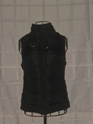JAG Quilted Puffer Vest Zip Front Black Women's 8 — photo 1 of 8