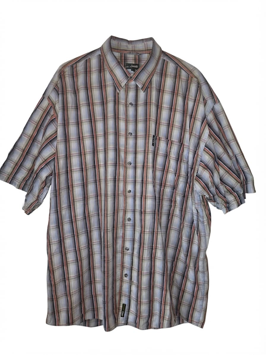 Jeep Short Sleeve Plaid Button-Down Shirt Multicolour Men's 2XL — photo 1 of 6