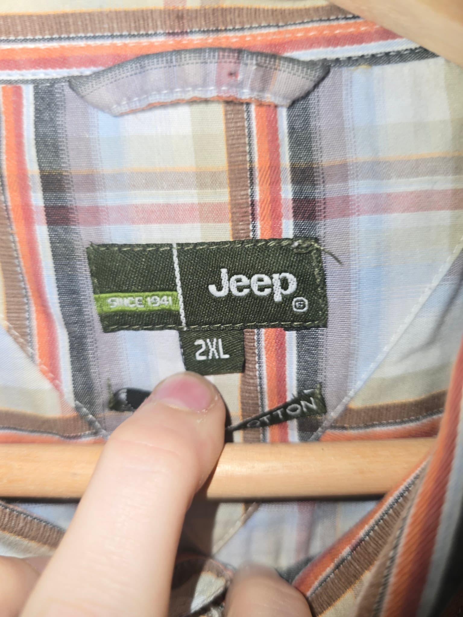 Jeep Short Sleeve Plaid Button-Down Shirt Multicolour Men's 2XL — photo 4 of 6