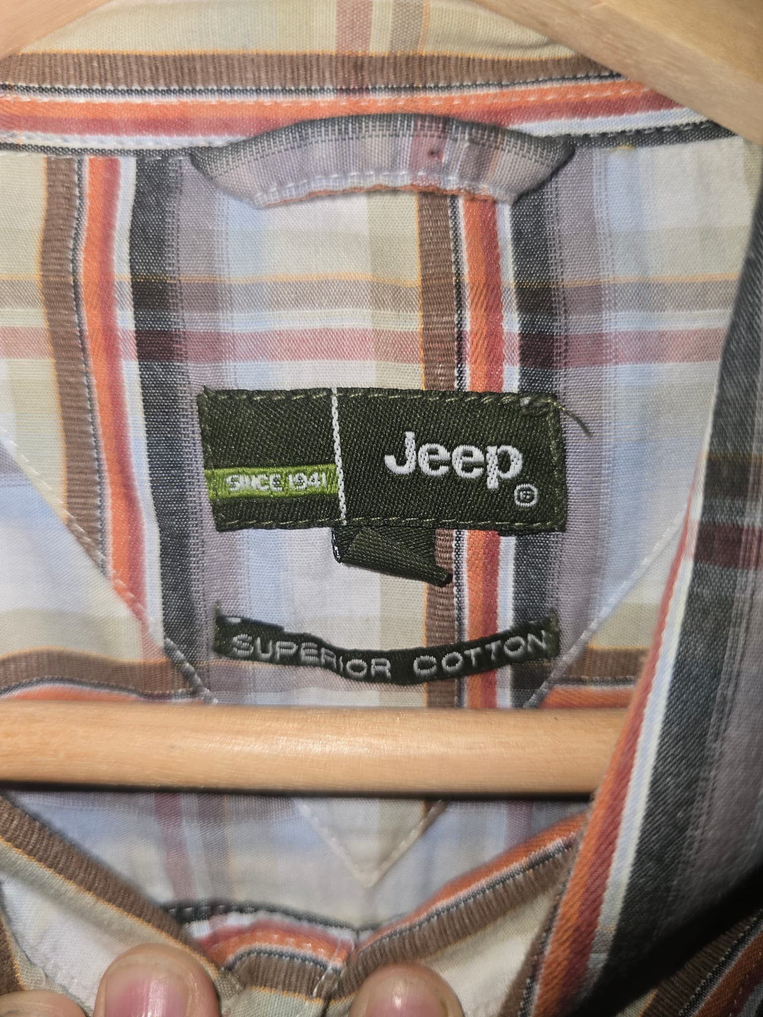 Jeep Short Sleeve Plaid Button-Down Shirt Multicolour Men's 2XL — photo 5 of 6