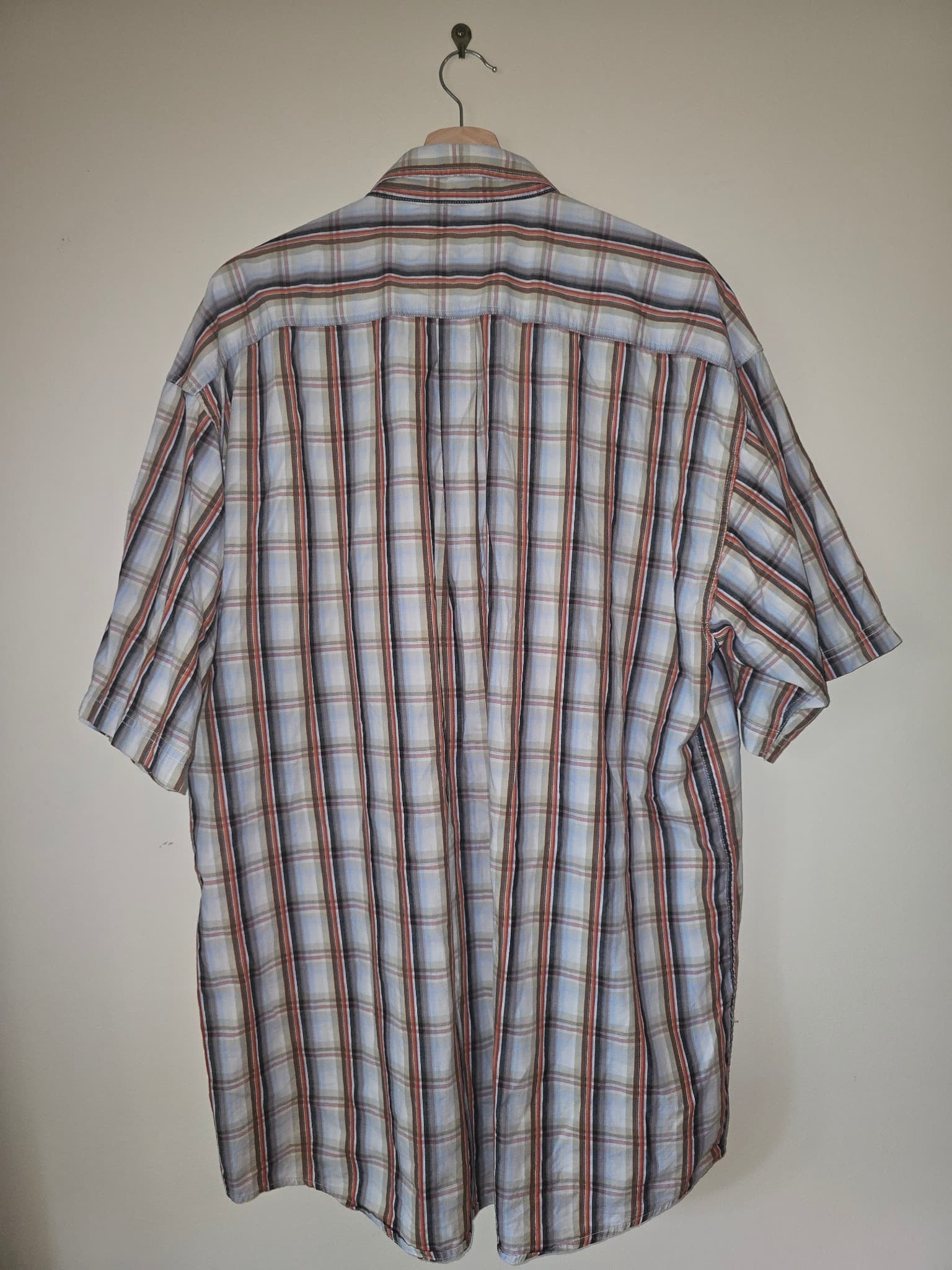 Jeep Short Sleeve Plaid Button-Down Shirt Multicolour Men's 2XL — photo 6 of 6