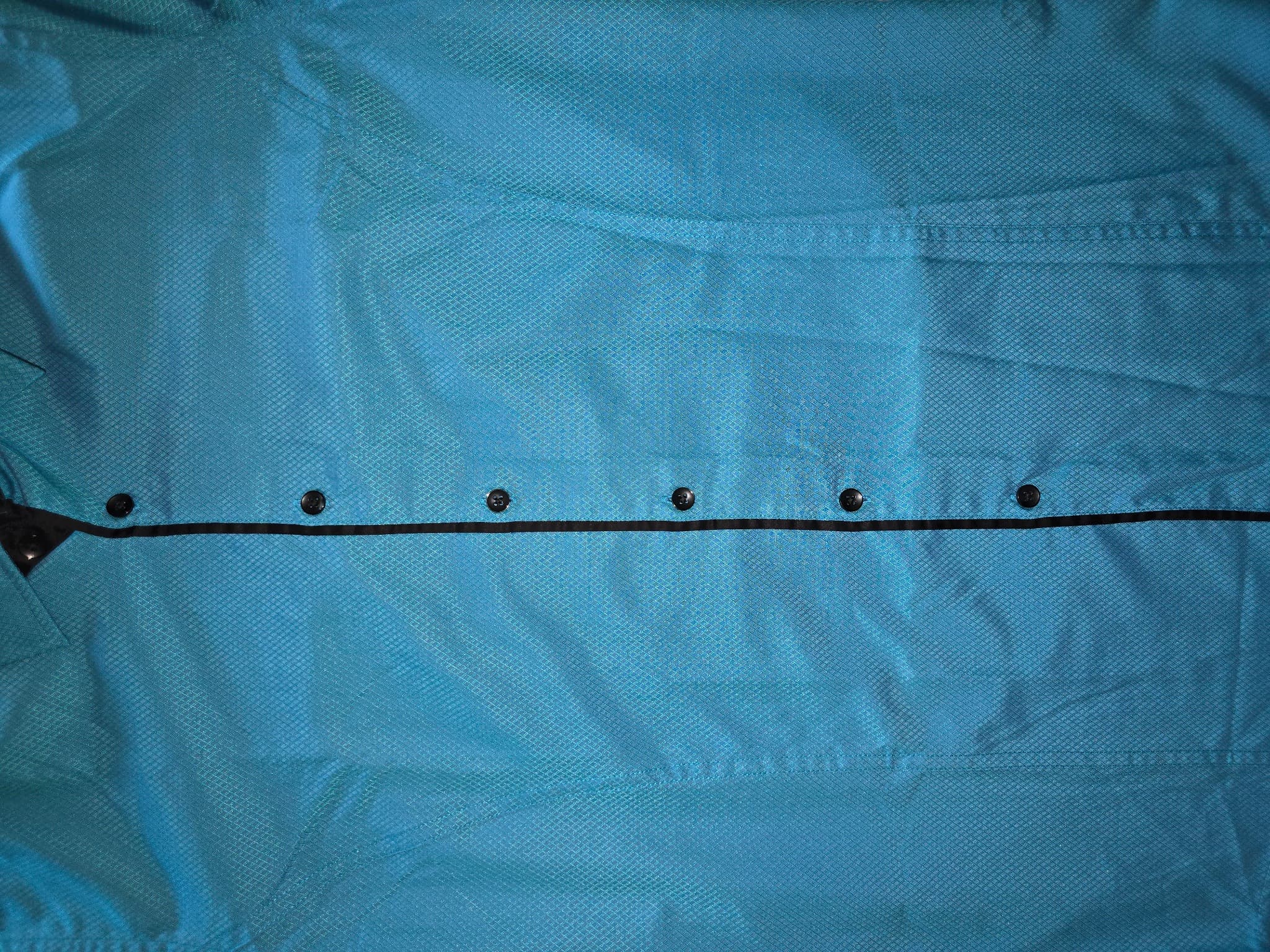 Jonathan Adams Dress Shirt Textured Diamond Pattern Turquoise Men's S — photo 8 of 8
