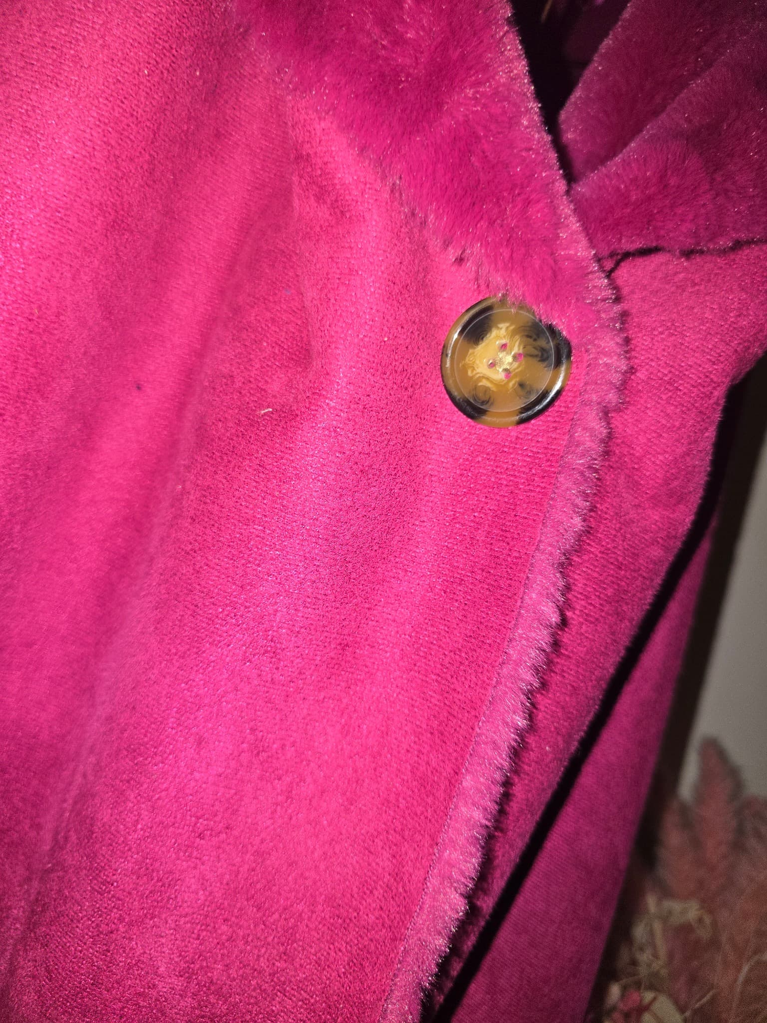 KATIES Knit Vest Faux Fur Trim Fuchsia Pink Women's 2XL — photo 2 of 7