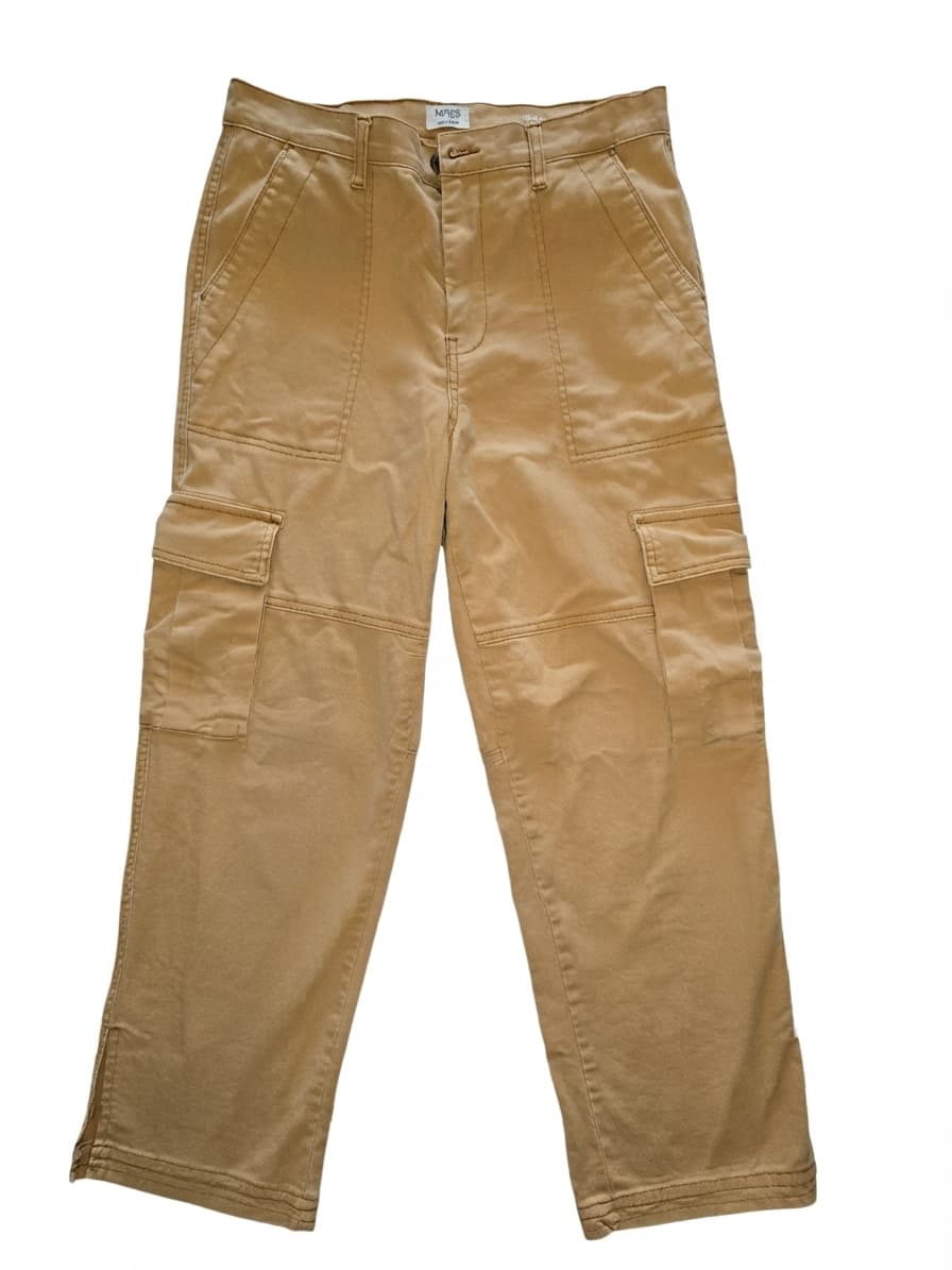 Kensie Jeans The Ella High Rise Straight Leg Cargo Pants Tan Women's — photo 1 of 4