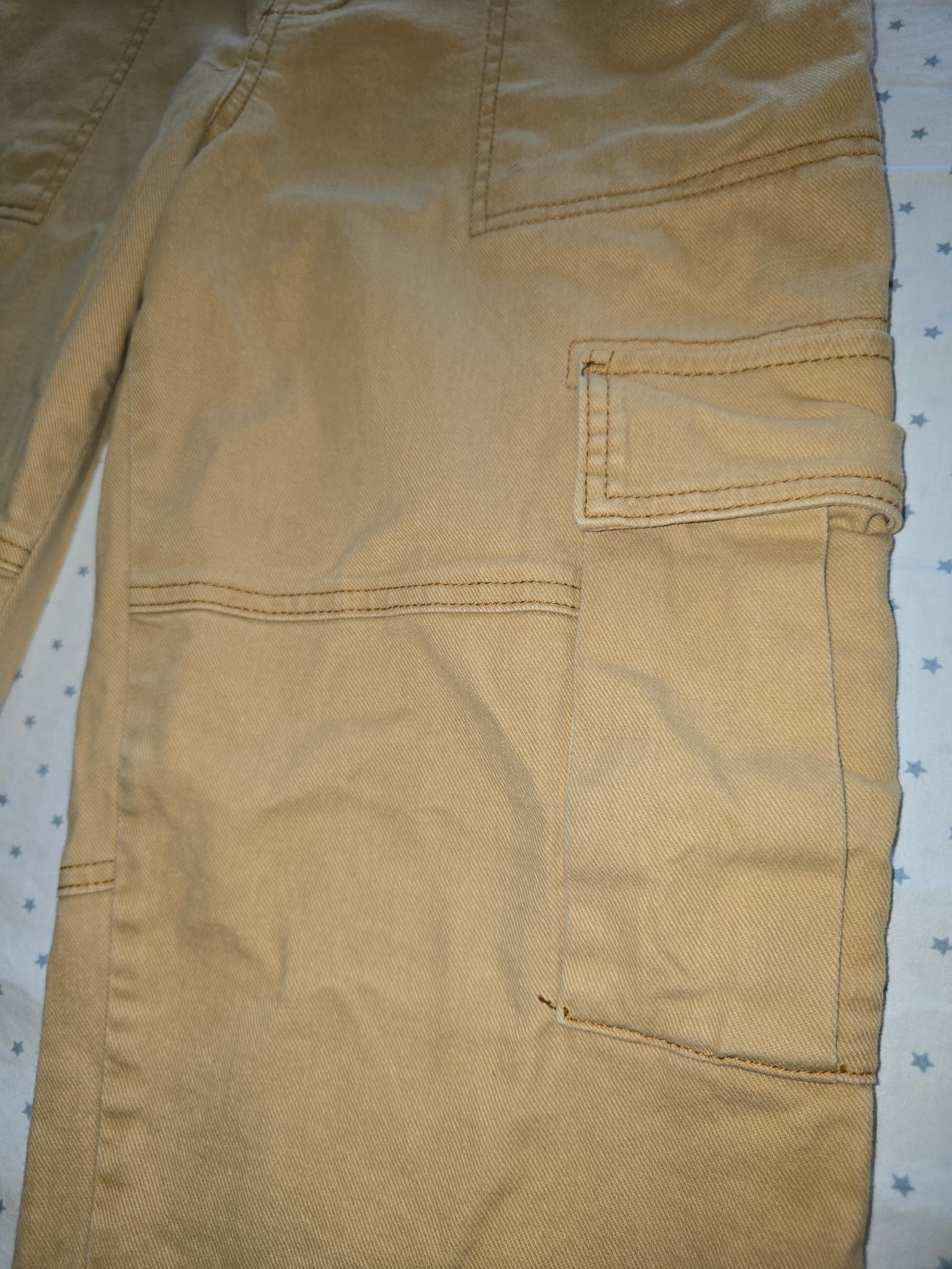 Kensie Jeans The Ella High Rise Straight Leg Cargo Pants Tan Women's — photo 2 of 4